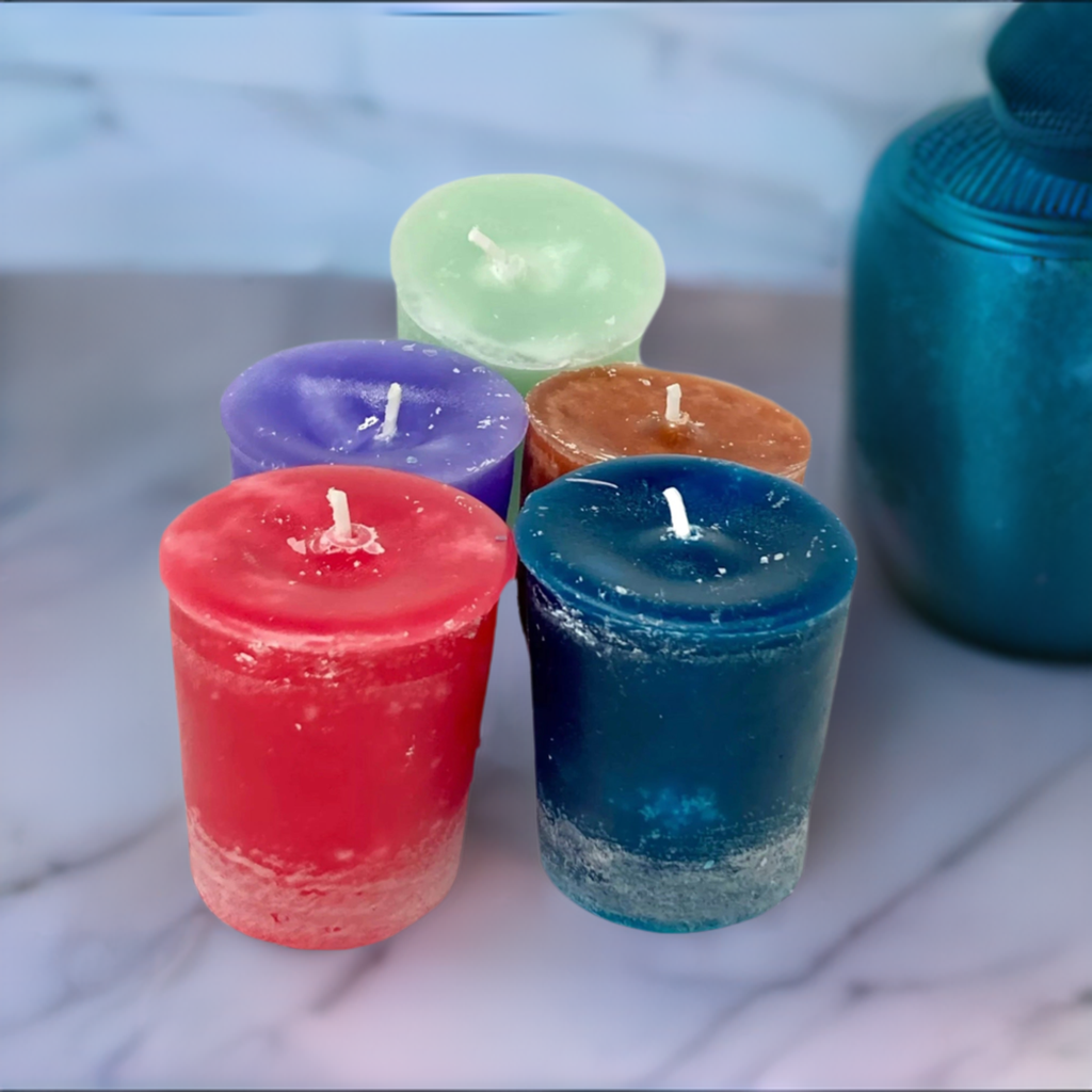 Hand-Poured Colorful Scented Votive Candles