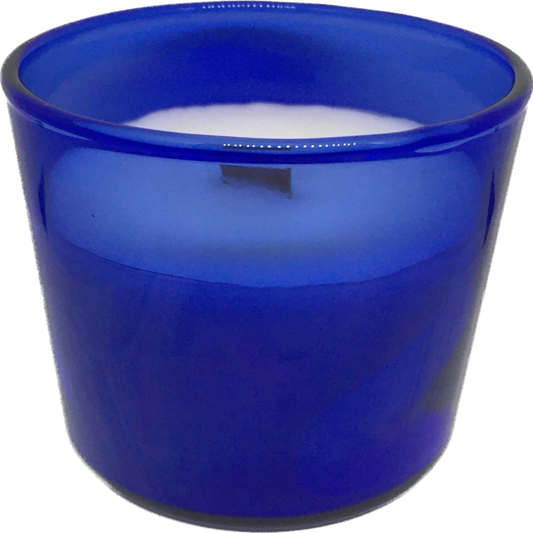 Scented Candle in a Gorgeous Blue Jar