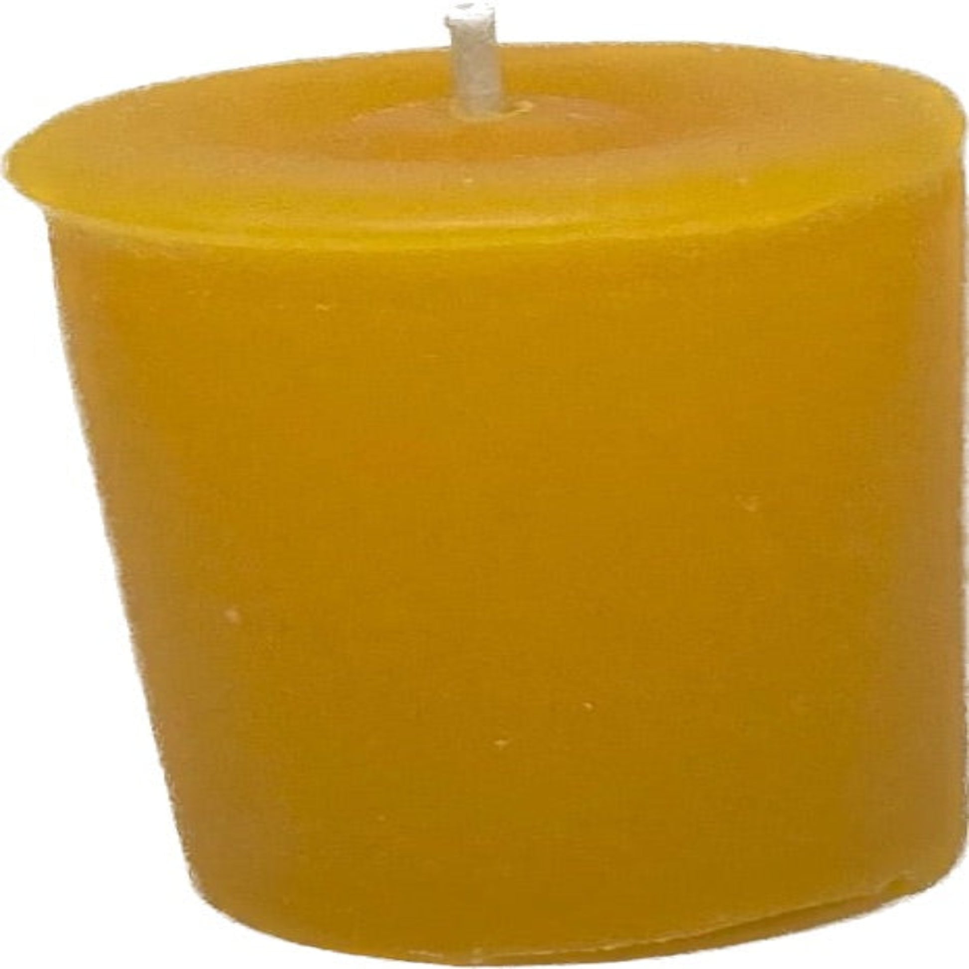 yellow votive candle
